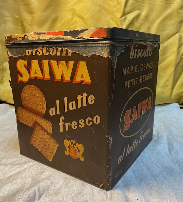 Scatola di latta Biscotti Saiwa
