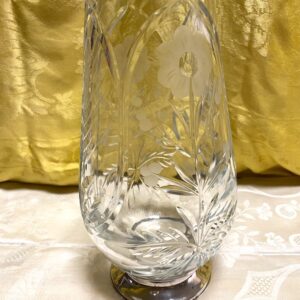 Vaso cristallo e argento 800