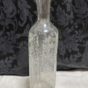 Decanter vetro inciso